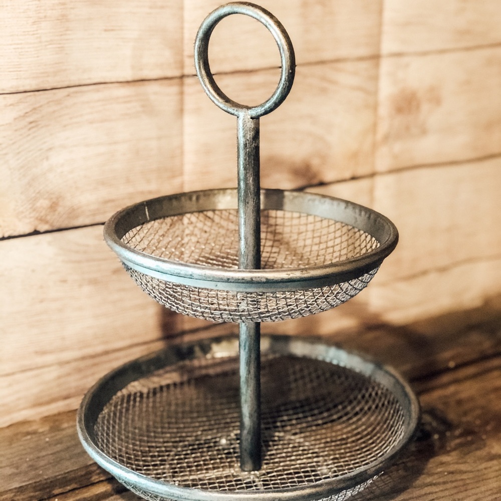 2 Tier Metal Tray